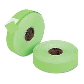 Pricemarker 1156 One-Line Labels, 3/4 x 1-1/4, Fluorescent Green, 2 Rolls/Packmonarch 