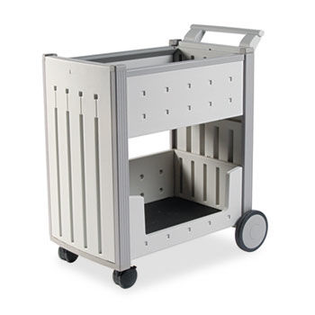 SnapEase Mail Cart, Resin, 21w x 38-1/2d x 42h, Platinumiceberg 