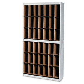 Kwik-File Vertipocket Vertical Sorter, 42 Pockets, 37w x 12d x 71h, Pebble Grymayline 