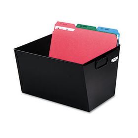 Posting Tub Storage Box, Letter, Steel, 12-1/8 x 11-3/8 x 7, Black