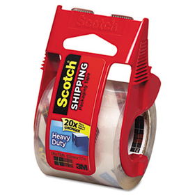 3850 Heavy-Duty Packaging Tape in Sure Start Disp. 1.88"" x 22.2yds, Clear