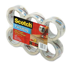 3500 Packaging Tape, 1.88"" x 54.6yds, 3"" Core, Clear, 6/Packscotch 