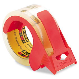 Scotch 3750RDCR - Commercial Grade Packaging Tape & Dispenser, 1.88 x 54.6 yards, Clearscotch 