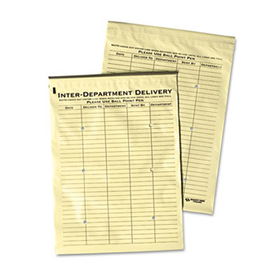 Quality Park 46399 - Yellow Polypropylene Velcro Interoffice Envelope, 10 x 13, 100/Box