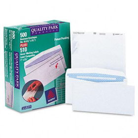 Quality ParkTM 95160 - Security Tinted Envelope with Label Impressions, Contemporary, #10, 500/boxquality 