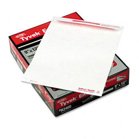 Advantage Flap-Stik Tyvek Mailer, Side Seam, 9 x 12, White, 100/Box