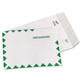 White Leather Tyvek Mailer, 9 x 12, White, 100/Boxsurvivor 