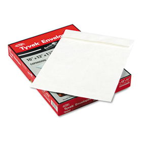 Tyvek Expansion Mailer, 10 x 13 x 1 1/2, White, 25/Box