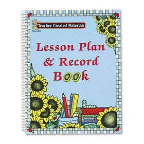 Teacher Created Resources 2390 - Sunflowers Lesson Plan & Record Book With Weekly Planner, 160 Pages, 8-1/2 x 11teacher 