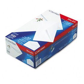 Columbian CO105 - Gummed Flap Business Envelope, V-Flap, #6-3/4, White, 500/Boxcolumbian 