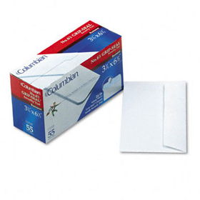 Columbian CO140 - Grip-Seal Inside-Tint Business Envelopes,#6-3/4,White Wove, 55/Boxcolumbian 