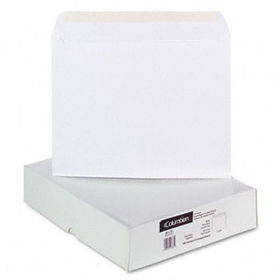 Columbian CO385 - Open Side Booklet Envelope w/ Contemporary-Style Flap, 13 x 10, White, 100/Box