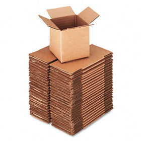 Universal 684184 - Corrugated Kraft Fixed-Depth Shipping Carton, 4w x 4l x 4h, Brown, 25/Bundleuniversal 