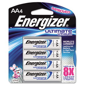 e Lithium Batteries, AA, 4 Batteries/Packenergizer 