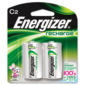 e NiMH Rechargeable Batteries, C, 2 Batteries/Packenergizer 