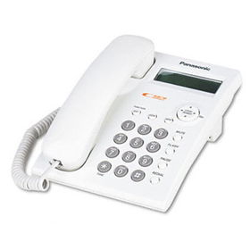 Panasonic KXTSC11W - One-Line Desk/Wall Phone, Corded, White