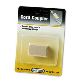 Telephone Cord Coupler, Ivory