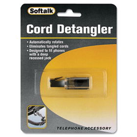 Rotating 360 Telephone Cord Detangler, Clear/Blacksoftalk 