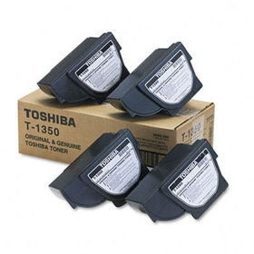 T1350 Toner, 4300 Page-Yield, 4/Carton, Blacktoshiba 