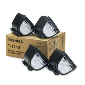 Toshiba T1710 - T1710 Toner, 7000 Page-Yield, 4/Pack, Blacktoshiba 