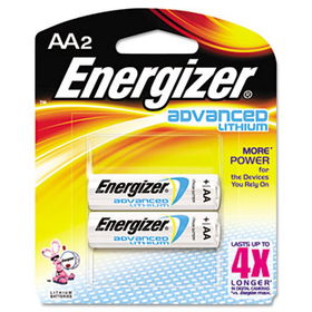 Advanced Lithium Batteries, AA, 2/Packenergizer 