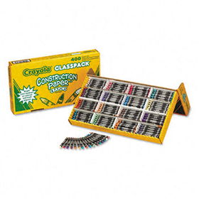 Crayola 521617 - Construction Paper Crayons, Wax, 25 Each of 16 Colors, 400/Boxcrayola 