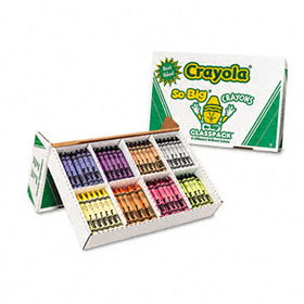 Crayola 528389 - Jumbo Classpack Crayons, 25 Each of 8 Colors, 200/Box