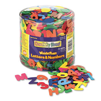 Wonderfoam Letters and Numbers, 1/2 Lb. Tub, Approximately 1,500 Piecescreativity 