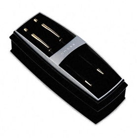 Classic Century Ballpoint Pen & Pencil Set, Black/23 Kt. Gold Accents