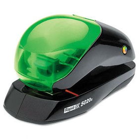 Rapid 73120 - 5020e Three-Way Flat Clinch Electric Stapler, 20 Sheet Cap, Black/Greenrapid 