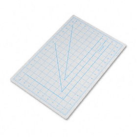 Self-Healing Cutting Mat, Nonslip Bottom, 1"" Grid, 12 x 18, Grayacto 