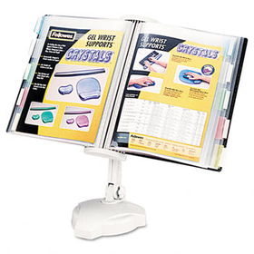 Desktop/Wall Mount Copyholder, Plastic, 10 Pockets, Platinumfellowes 