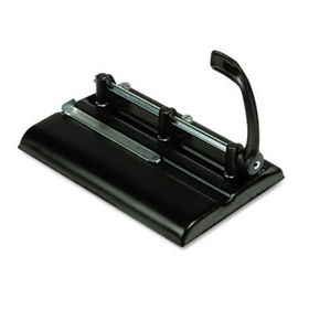 24-Sheet Lever Action Two- to Seven-Hole Punch, 9/32"" Holes, Blackmaster 