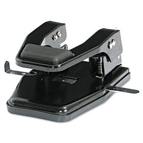 40-Sheet Heavy-Duty Two-Hole Punch, 9/32"" Holes, Padded Handle, Blackmaster 