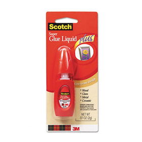 Scotch AD111 - Super Glue Liquid Plus, .07 oz, Super Glue Liquid