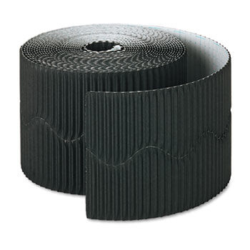 Bordette Decorative Border, 2 1/4"" x 50' Roll, Black