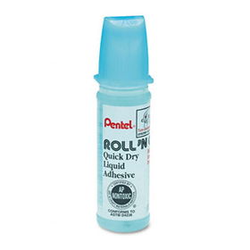 Pentel ER101 - Roll'n Glue Liquid Adhesive, 1.01 oz, Liquid