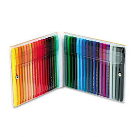 Fine Point Color Pen Set, 36 Assorted Colors, 36/Setpentel 