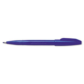 Sign Pen Porous Point Capped Water-Based Pen, Blue Ink, Fine, Dozen