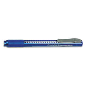 Clic Eraser Pencil-Style Grip Eraser, Blue