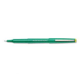 Razor Point Porous Point Stick Pen, Green Ink, Extra Fine, Dozen