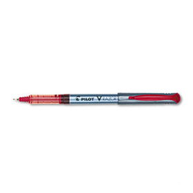 V Razor Point Porous Point Stick Liquid Pen, Red Ink, Extra Fine, Dozen