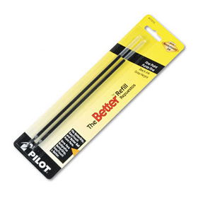 Refill, Non-retract Better/BetterGrip/EasyTouch Ballpoint, Fine, BLK, 2/Packpilot 