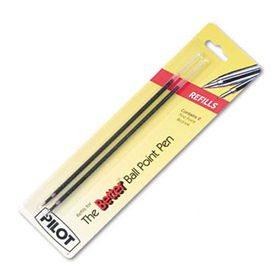 Refill, Non-retract Better/BetterGrip/EasyTouch Ballpoint, Fine, Red, 2/Packpilot 