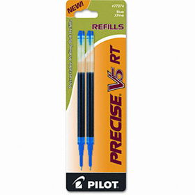 Refill for Precise V5 RT Rolling Ball, Extra Fine, Blue Ink, 2/Packpilot 