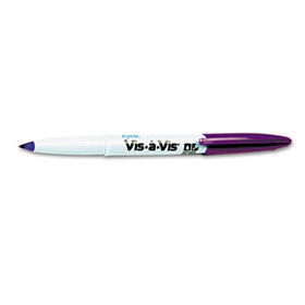 Vis--Vis Wet-Erase Marker, Fine Point, Purple, Dozenexpo 