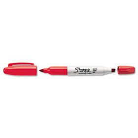 Sharpie 36202 - Super Twin-Tip Permanent Marker, Fine/Chisel Tip, Redsharpie 