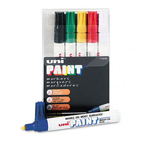 uni-Paint Marker, Medium Point, Assorted, 6/Setsanford 