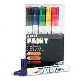 uni-Paint Marker, Medium Point, Assorted, 12/Setsanford 