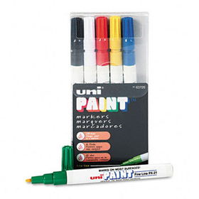 uni-Paint Markers, Fine Point, Assorted, 6/Setsanford 